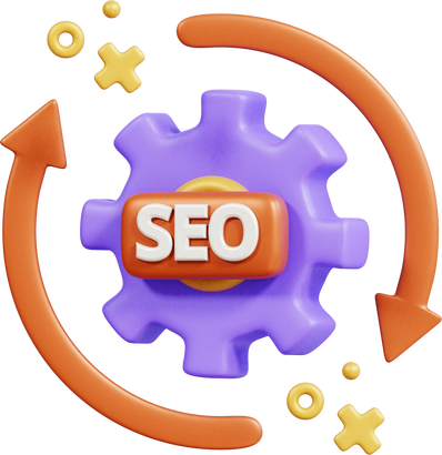 seo process 3d icon